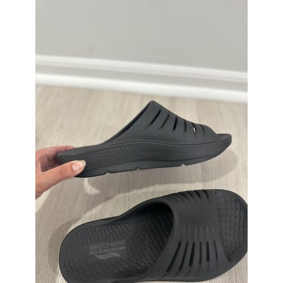Skechers Sandals Womens Size 9 Black GO Recover Archfit Recovery Slides Comfort - Picture 5 of 10